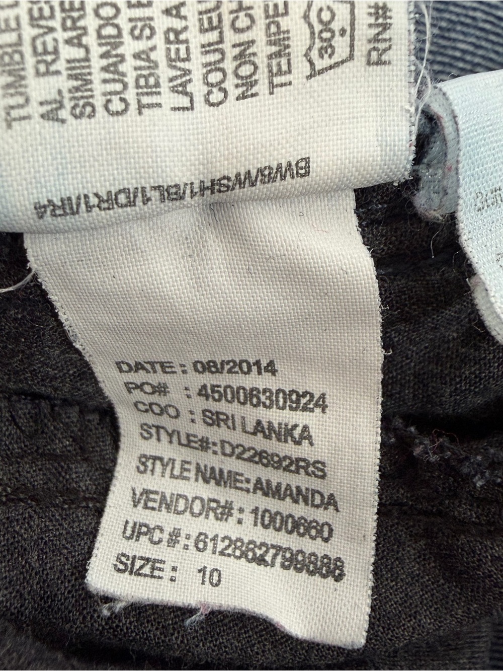 Gloria Vanderbilt Amanda Classic Jeans Women's Size 10 - Picture 9 of 9